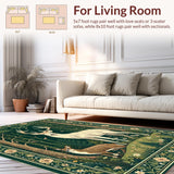 Modern Abstract Fauna Design(Green)