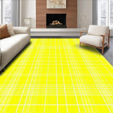 Ultra Soft Area Rug, Non Slip, Stain Resistant, Washable Area Rugs for Living Room, Bedroom, Vibrant Shaggy Geometric Motif(Yellow)