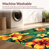Ultra Soft Area Rug, Non Slip, Stain Resistant, Washable Area Rugs for Living Room, Bedroom, Elegant Multicolored Medallion Design(Yellow)