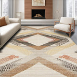Elegant Warm Toned Woven Motif(Beige)