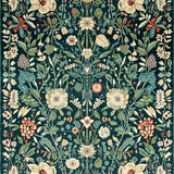 Ultra Soft Area Rug, Non Slip, Stain Resistant, Washable Area Rugs for Living Room, Bedroom, Nature-Inspired Boho Floral Elegance(Blue)