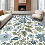 Ultra Soft Area Rug, Non Slip, Stain Resistant, Washable Area Rugs for Living Room, Bedroom, Eclectic Pastel Living Room Washable Area Rug(Blue)