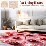 Ultra Soft Area Rug, Non Slip, Stain Resistant, Washable Area Rugs for Living Room, Bedroom, Pink Coquette Bow Non-Slip Bathroom Rug(Pink)