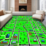 Charming Neighborhood Scene(Green)