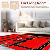 Colorful Finish Line Play Area(Red)