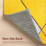 Ultra Soft Area Rug, Non Slip, Stain Resistant, Washable Area Rugs for Living Room, Bedroom, Bright Yellow Non-Shedding Playroom Rug(Yellow)