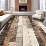 Ultra Soft Area Rug, Non Slip, Stain Resistant, Washable Area Rugs for Living Room, Bedroom, Cozy Cottage Inspired Patterns(Beige)