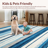 Contemporary Lattice Blue Hues(Blue)