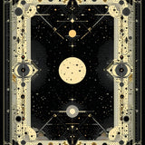 Contemporary Ethereal Patterned Runner(Black)