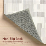 Artisanal Woven Throw with Tufted Textures and Minimalist Design(Beige)