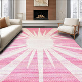 Charming Pastel Sunburst Motif(Pink)