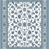 Ultra Soft Area Rug, Non Slip, Stain Resistant, Washable Area Rugs for Living Room, Bedroom, Stylish Transitional Geometric Shapes(White)