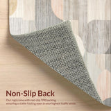 Ultra Soft Area Rug, Non Slip, Stain Resistant, Washable Area Rugs for Living Room, Bedroom, Delicate Earthy Softness Theme(Gray)