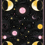 Ultra Soft Area Rug, Non Slip, Stain Resistant, Washable Area Rugs for Living Room, Bedroom, Enchanting Twilight Floral Geometry(Black)