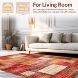 Artistic Trellis in Bold Hues(Red)