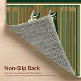 Ultra Soft Area Rug, Non Slip, Stain Resistant, Washable Area Rugs for Living Room, Bedroom, Charming Cabin Rustic Welcome Mat(Green)