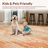 Kitchen Runner with Boho Retro Vintage Style(Orange)