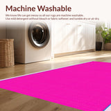Ultra Soft Area Rug, Non Slip, Stain Resistant, Washable Area Rugs for Living Room, Bedroom, Vibrant Abstract Playful Atmosphere(Pink)