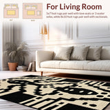 Contrasting Striped Okapi Motif(Beige)