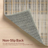 Ultra Soft Area Rug, Non Slip, Stain Resistant, Washable Area Rugs for Living Room, Bedroom, Contemporary Soft Neutral Patterns(Beige)