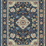 Chic Ornate Border Art Style(Blue)