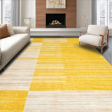 Ultra Soft Area Rug, Non Slip, Stain Resistant, Washable Area Rugs for Living Room, Bedroom, Soft Cozy Earthy Minimalism(Yellow)