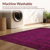 Ultra Soft Area Rug, Non Slip, Stain Resistant, Washable Area Rugs for Living Room, Bedroom, Vibrant Playful Graphic Design(Pink)