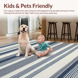 Artful Modern Tiled Stripe Arrangement(Blue)