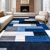 Trendy Abstract Patterned Decor(Blue)