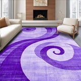 Ultra Soft Area Rug, Non Slip, Stain Resistant, Washable Area Rugs for Living Room, Bedroom, Elegant Cozy Fluid Patterns(Purple)