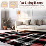 Chic Rustic Plaid Arrangement(Black)