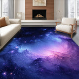 Ultra Soft Area Rug, Non Slip, Stain Resistant, Washable Area Rugs for Living Room, Bedroom, Vivid Celestial Artistry Display(Purple)