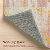 Ultra Soft Area Rug, Non Slip, Stain Resistant, Washable Area Rugs for Living Room, Bedroom, Boho Chic Area Non Slip Indoor Throw(Gray)