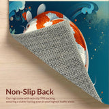 Transitional Contemporary Fish Art(Blue)