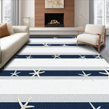 Coastal Nautical Striped Elegance(Blue)