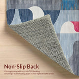 Ultra Soft Area Rug, Non Slip, Stain Resistant, Washable Area Rugs for Living Room, Bedroom, Elegant Soft Pastel Fusion(Gray)