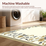 Ultra Soft Area Rug, Non Slip, Stain Resistant, Washable Area Rugs for Living Room, Bedroom, Boho Accent Non Slip(Beige)