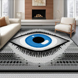 Elegant Dark Gray Abstract Design(Blue)