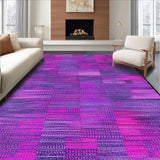 Ultra Soft Area Rug, Non Slip, Stain Resistant, Washable Area Rugs for Living Room, Bedroom, Chic Cozy Textured Harmony(Purple)