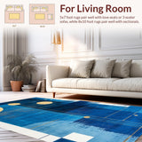 Elegant Stained Glass Inspired Motif(Blue)