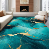 Gold Cracked Swirl Artistry(Blue)