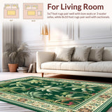 Elegant Palm Leaf Motif(Green)