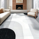 Ultra Soft Area Rug, Non Slip, Stain Resistant, Washable Area Rugs for Living Room, Bedroom, Earthy Toned Animal Motif(Black)