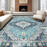 Blue Abstract Graphic Motif(Blue)