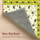Ultra Soft Area Rug, Non Slip, Stain Resistant, Washable Area Rugs for Living Room, Bedroom, Plush Shaggy Soft Appeal(Yellow)