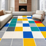 Ultra Soft Area Rug, Non Slip, Stain Resistant, Washable Area Rugs for Living Room, Bedroom, Whimsical Contemporary Game Layout(Gray)