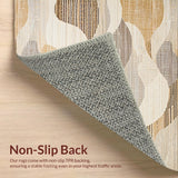 Eclectic Multi Color Scallop Motif(Beige)