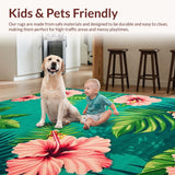 Lively Hibiscus and Fern Fusion(Green)