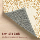 Beige Nursery Featuring Playful Leaf Design(Beige)