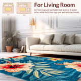 Lively High Low Pile Design(Blue)